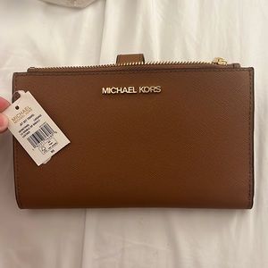 Michael Kors jet set travel, large, double zip wristlet